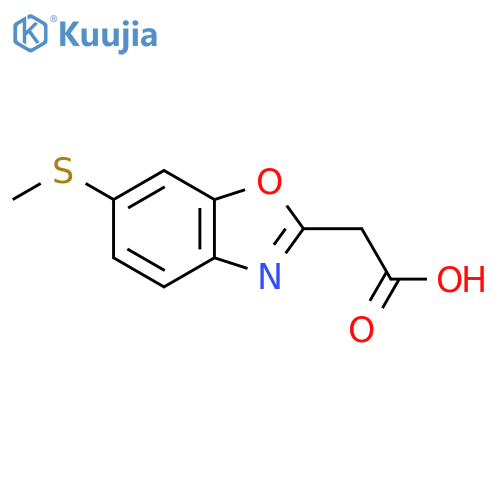 6-(Methylthio)benzo[d]oxazole-2-acetic acid structure