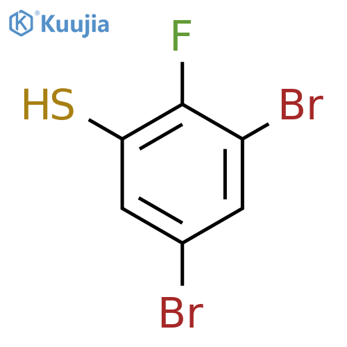 3,5-Dibromo-2-fluorothiophenol structure