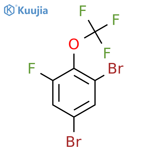 1,5-Dibromo-3-fluoro-2-(trifluoromethoxy)benzene structure