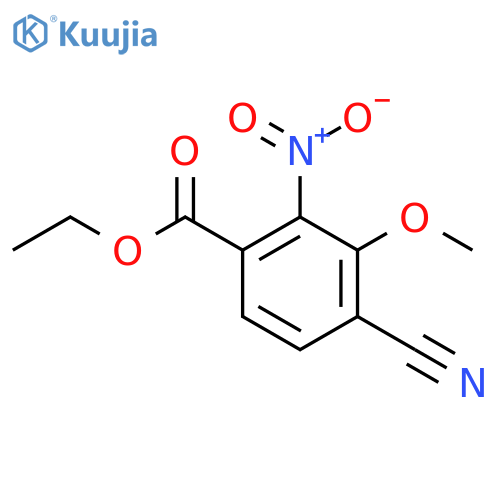 Ethyl 4-cyano-3-methoxy-2-nitrobenzoate structure