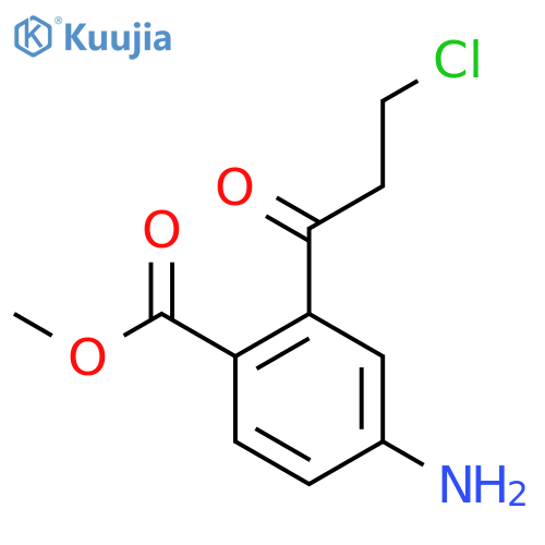 Methyl 4-amino-2-(3-chloropropanoyl)benzoate structure