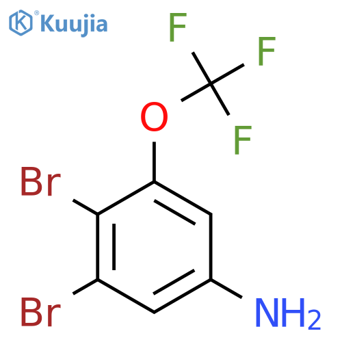 3,4-Dibromo-5-(trifluoromethoxy)aniline structure