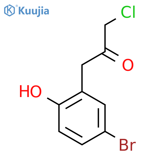 1-(5-Bromo-2-hydroxyphenyl)-3-chloropropan-2-one structure