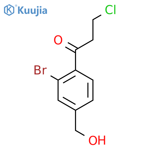 1-(2-Bromo-4-(hydroxymethyl)phenyl)-3-chloropropan-1-one structure