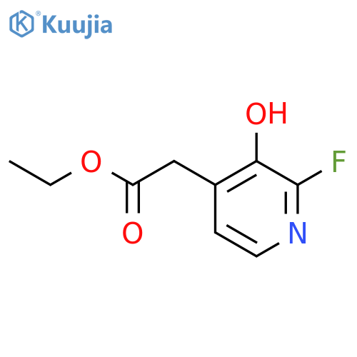 Ethyl 2-fluoro-3-hydroxypyridine-4-acetate structure