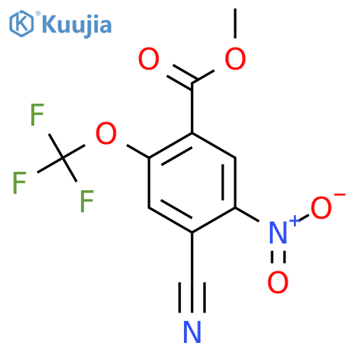Methyl 4-cyano-5-nitro-2-(trifluoromethoxy)benzoate structure