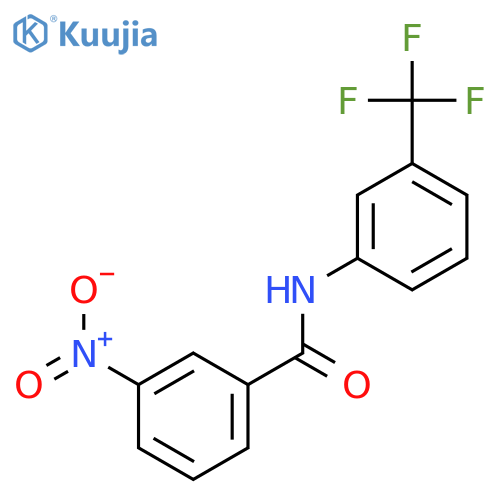 3-nitro-N-[3-(trifluoromethyl)phenyl]benzamide structure