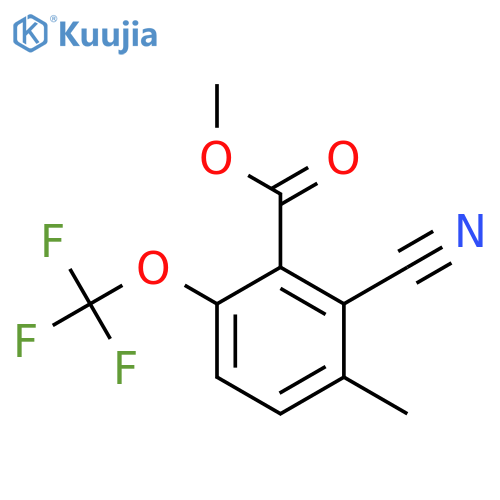 Methyl 2-cyano-3-methyl-6-(trifluoromethoxy)benzoate structure