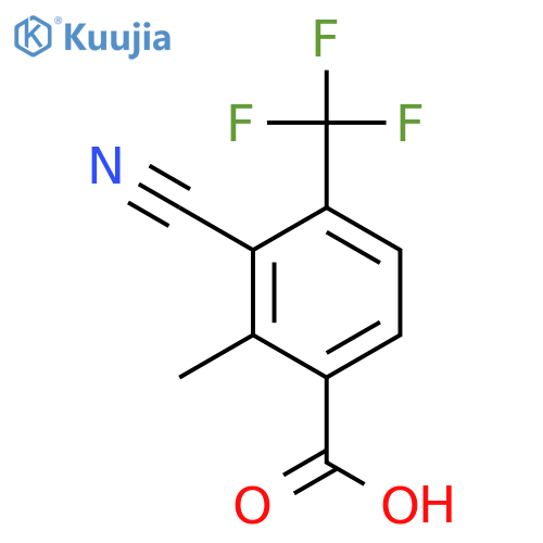 3-Cyano-2-methyl-4-(trifluoromethyl)benzoic acid structure