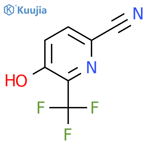 5-Hydroxy-6-(trifluoromethyl)picolinonitrile structure