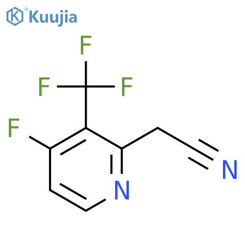4-Fluoro-3-(trifluoromethyl)pyridine-2-acetonitrile structure
