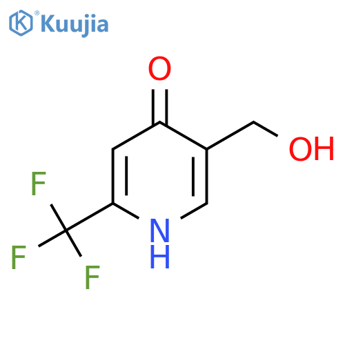 4-Hydroxy-2-(trifluoromethyl)pyridine-5-methanol structure