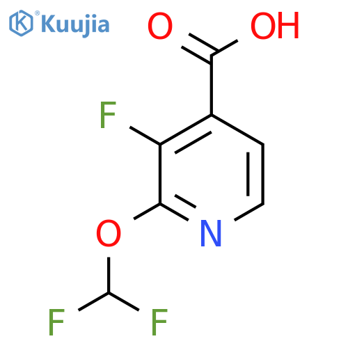 2-Difluoromethoxy-3-fluoroisonicotinic acid structure