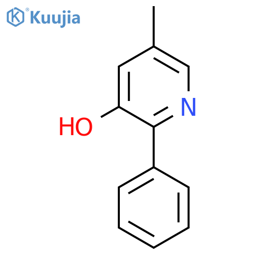 3-Hydroxy-5-methyl-2-phenylpyridine structure