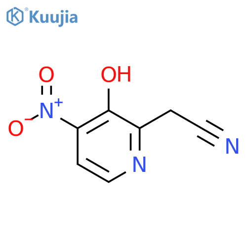 3-Hydroxy-4-nitropyridine-2-acetonitrile structure