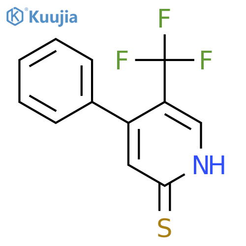 2-Mercapto-4-phenyl-5-(trifluoromethyl)pyridine structure