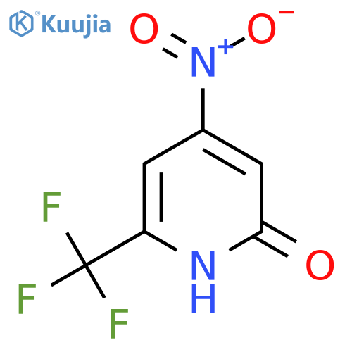2-Hydroxy-4-nitro-6-(trifluoromethyl)pyridine structure