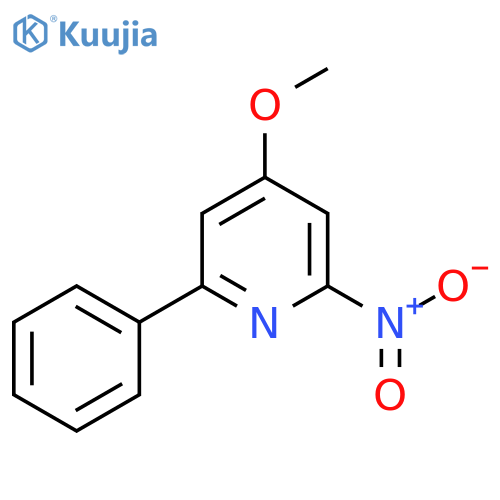 4-Methoxy-2-nitro-6-phenylpyridine structure