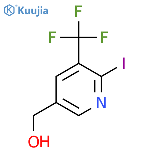 2-Iodo-3-(trifluoromethyl)pyridine-5-methanol structure