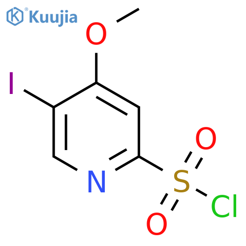 5-Iodo-4-methoxypyridine-2-sulfonyl chloride structure