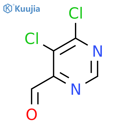 5,6-Dichloropyrimidine-4-carbaldehyde structure