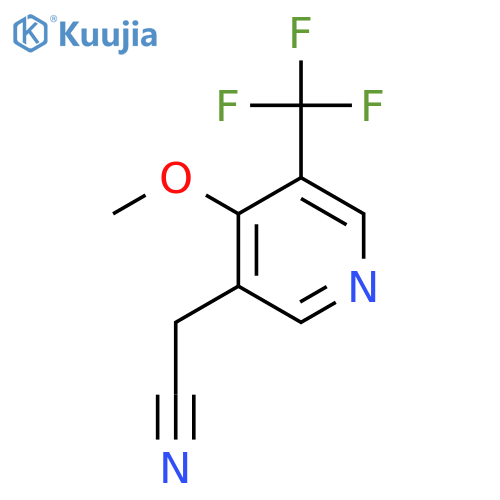 4-Methoxy-3-(trifluoromethyl)pyridine-5-acetonitrile structure