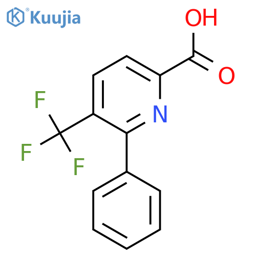 6-Phenyl-5-(trifluoromethyl)picolinic acid structure