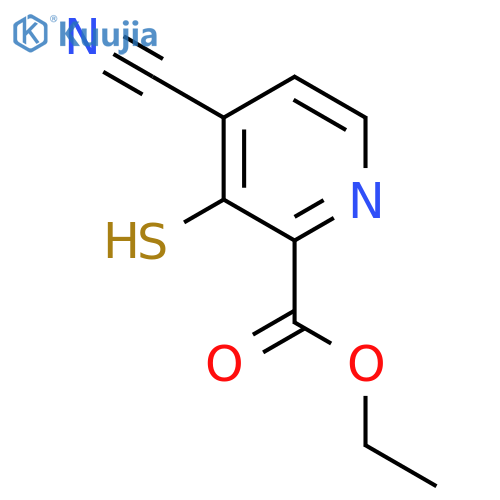 Ethyl 4-cyano-3-mercaptopicolinate structure
