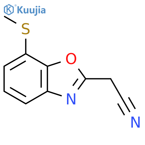 7-(Methylthio)benzo[d]oxazole-2-acetonitrile structure
