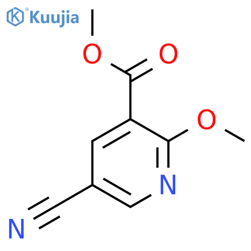 Methyl 5-cyano-2-methoxynicotinate structure