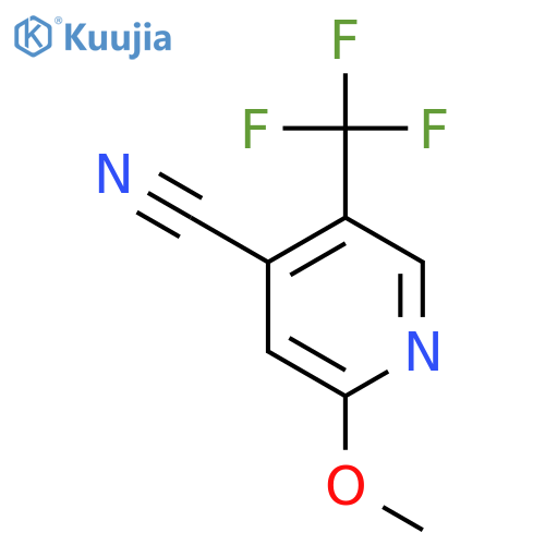 2-Methoxy-5-(trifluoromethyl)isonicotinonitrile structure