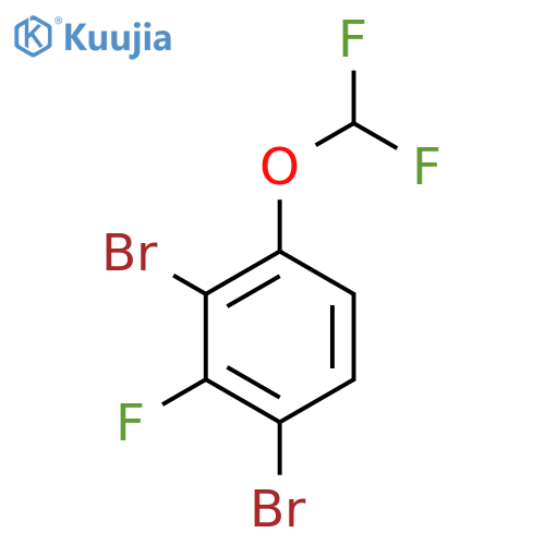1,3-Dibromo-4-difluoromethoxy-2-fluorobenzene structure