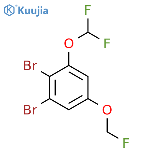 1,2-Dibromo-3-difluoromethoxy-5-(fluoromethoxy)benzene structure