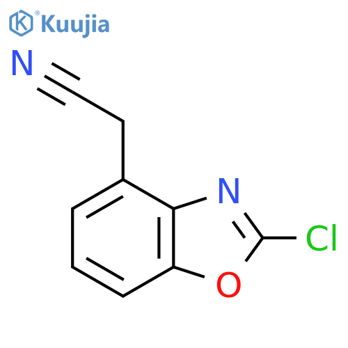2-(2-Chlorobenzo[d]oxazol-4-yl)acetonitrile structure