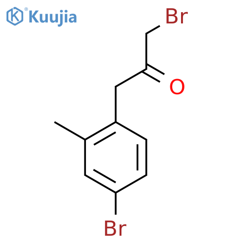 1-Bromo-3-(4-bromo-2-methylphenyl)propan-2-one structure