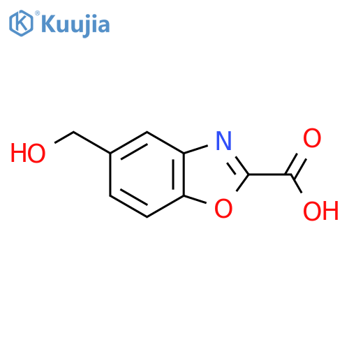 5-(Hydroxymethyl)benzo[d]oxazole-2-carboxylic acid structure