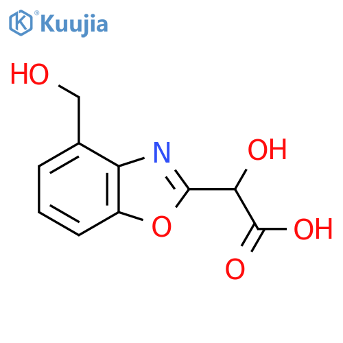 2-(Carboxy(hydroxy)methyl)benzo[d]oxazole-4-methanol structure