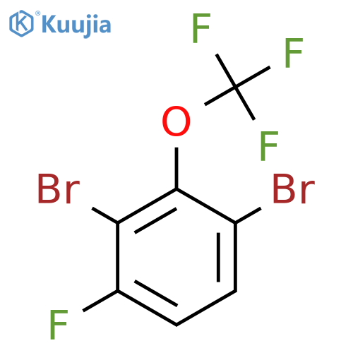 1,3-Dibromo-4-fluoro-2-(trifluoromethoxy)benzene structure