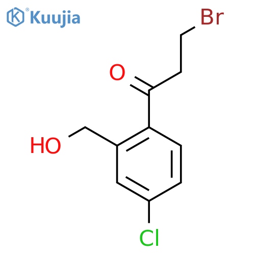 3-Bromo-1-(4-chloro-2-(hydroxymethyl)phenyl)propan-1-one structure