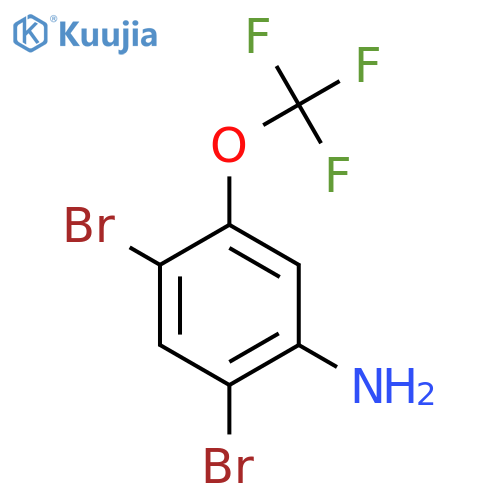 2,4-Dibromo-5-(trifluoromethoxy)aniline structure
