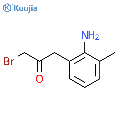 1-(2-Amino-3-methylphenyl)-3-bromopropan-2-one structure
