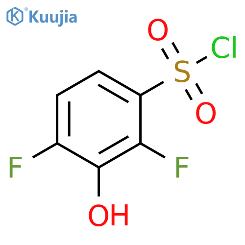 Benzenesulfonyl chloride, 2,4-difluoro-3-hydroxy- structure