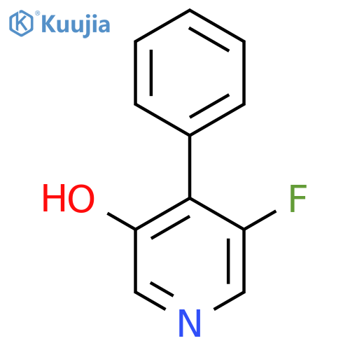 3-Fluoro-5-hydroxy-4-phenylpyridine structure