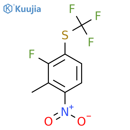2-Fluoro-6-nitro-3-(trifluoromethylthio)toluene structure