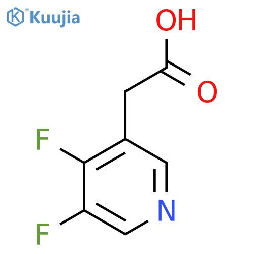 3,4-Difluoropyridine-5-acetic acid structure