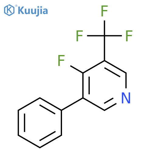 4-Fluoro-3-phenyl-5-(trifluoromethyl)pyridine structure