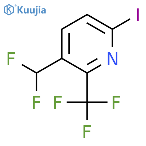 3-Difluoromethyl-6-iodo-2-(trifluoromethyl)pyridine structure