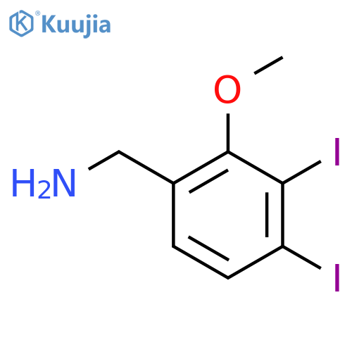 3,4-Diiodo-2-methoxybenzylamine structure