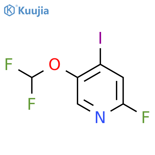 5-(Difluoromethoxy)-2-fluoro-4-iodopyridine structure