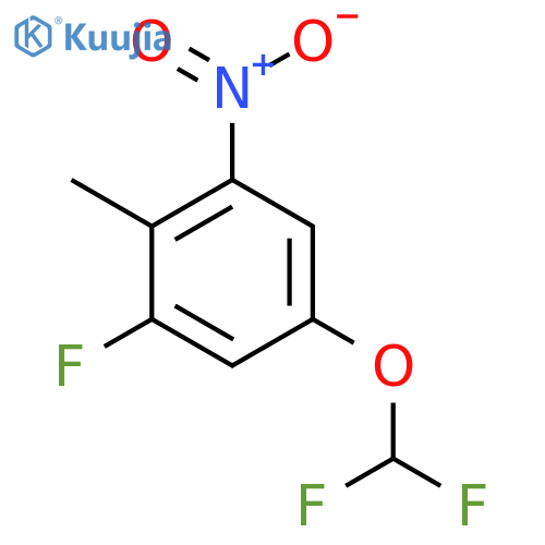 4-Difluoromethoxy-2-fluoro-6-nitrotoluene structure